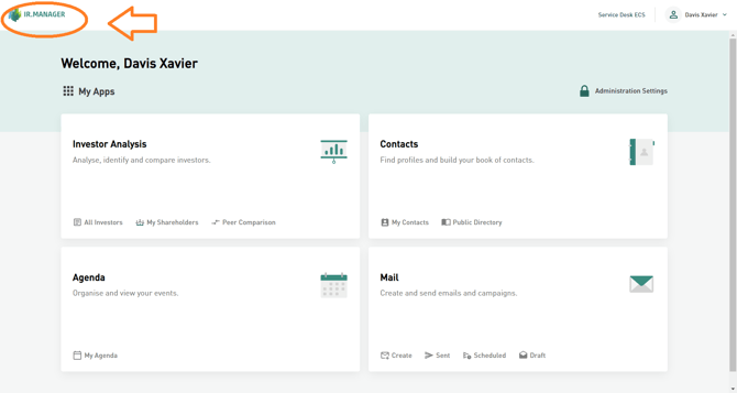 Homepage IRM