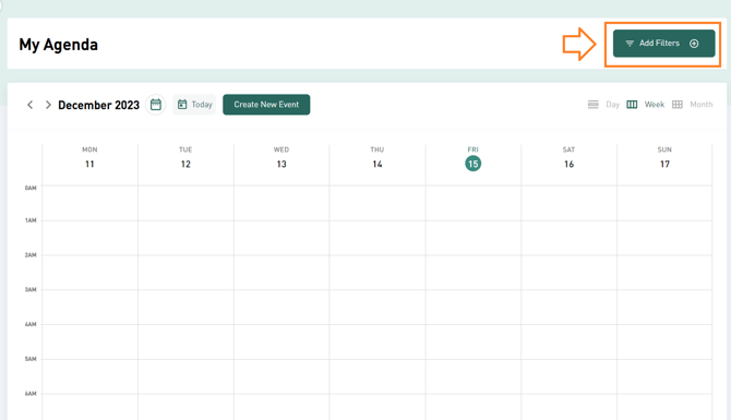 Click on a meeting or multi-event in the Agenda to open the event details popup
