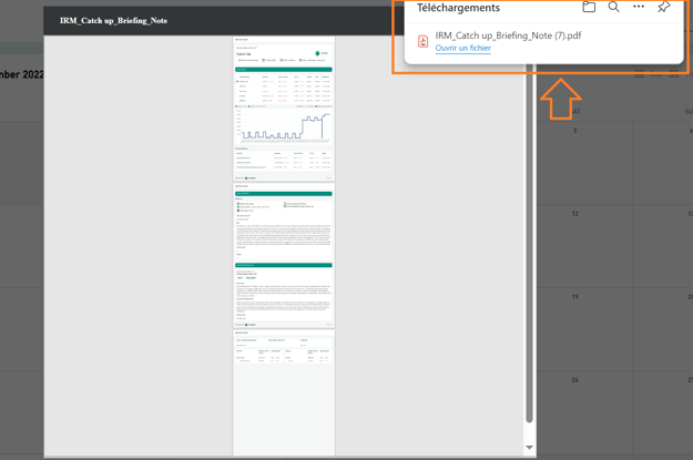 Click the downloaded Briefing Note PDF file on your computer to open it