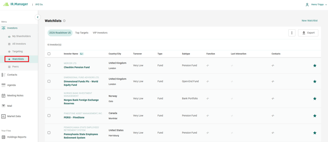 IRM - How to target new investors with IRM Targeting - Henry 12